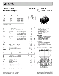 Datasheet VUO82-14NO7 производства IXYS